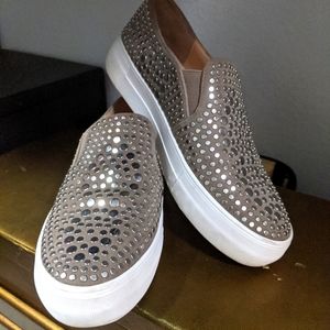 Vince Camuto Studded Slip-on Sneakers! So cute!